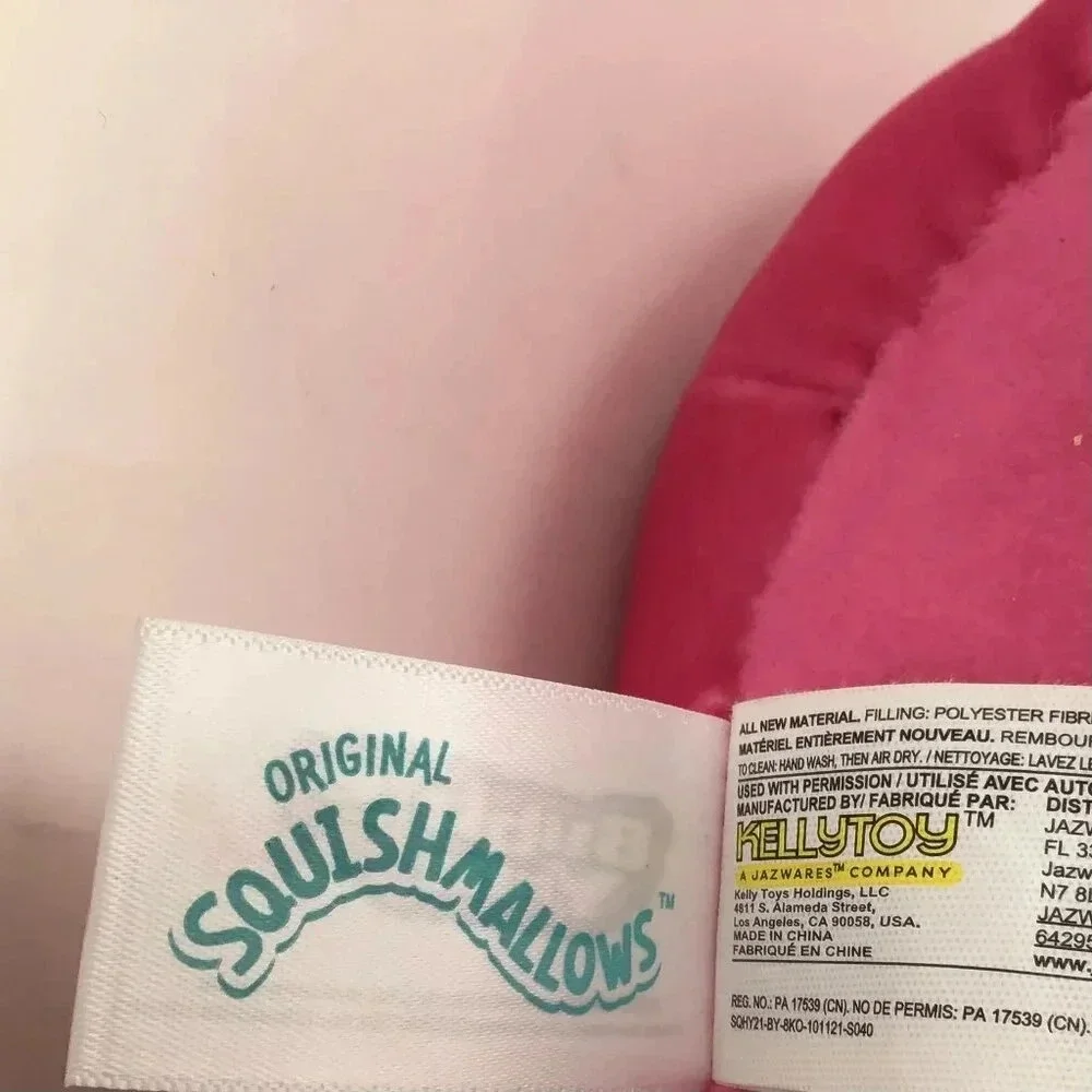 Squishmallows Angelie The Koala' Bubble Yum Gum Candy Squad Pink Pastel Plush - Picture 10 of 10